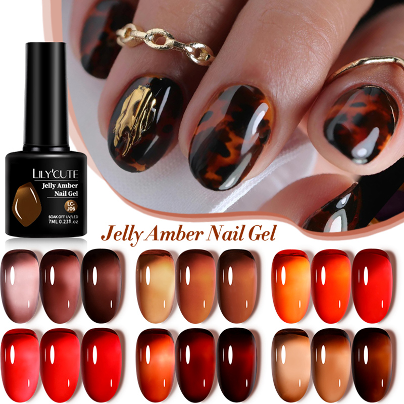 Resin Art Varnish - LILYCUTE 7ML Thạch Hổ Phách Gel