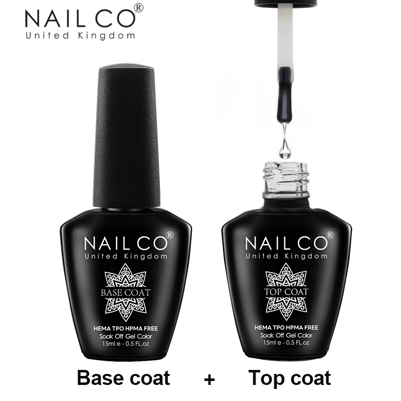 NAILCO 15ml Top Coat And Base  - đánh giá và giá Resin Art Varnish