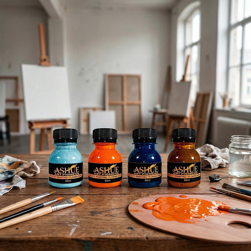 60ml 4-Color Acrylic Pouring P - đánh giá và giá Resin Art Pouring