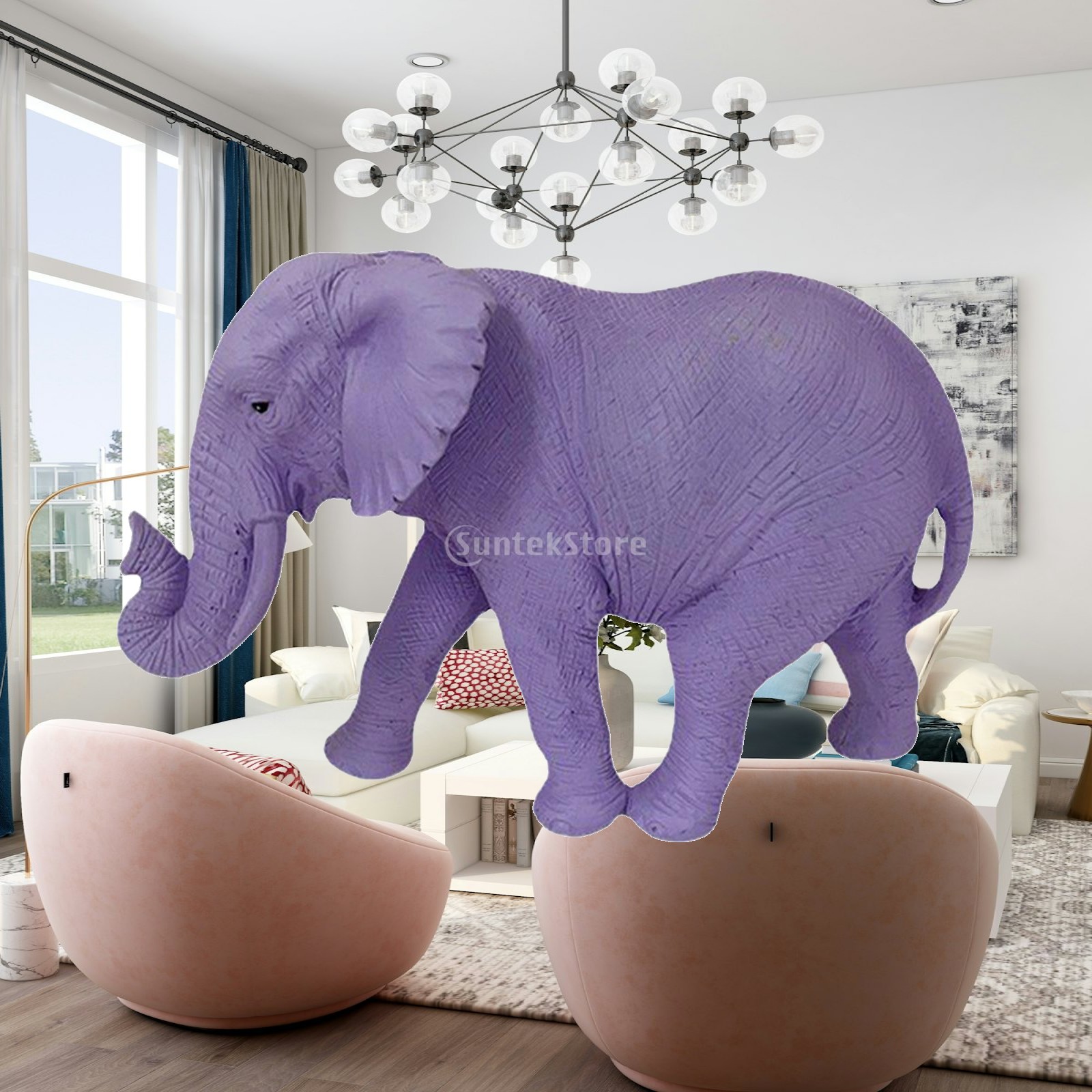 Elephant Statue Table Art Elep - đánh giá và giá Resin Art Dining Table
