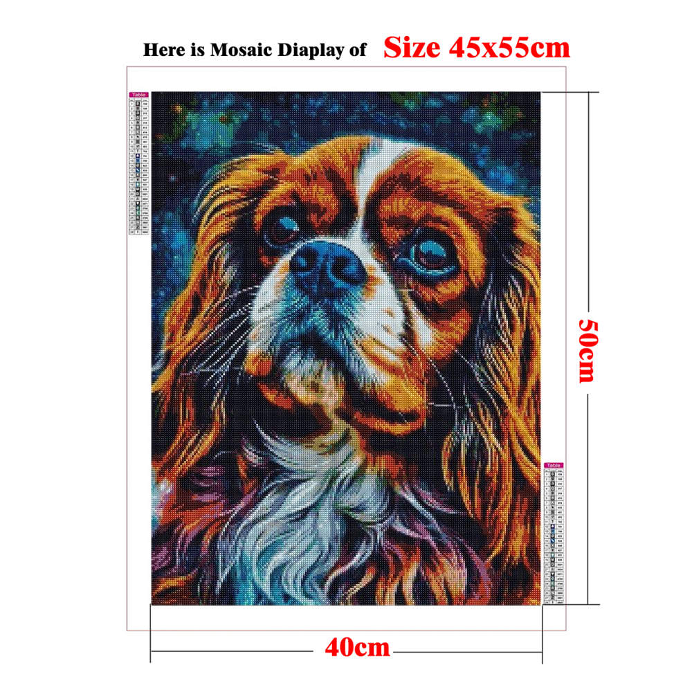 Sz26The Studded Cavalier King  - đánh giá và giá Resin Art Pouring