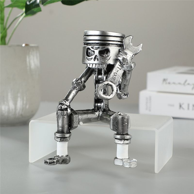 AC76-Handmade Piston Man Skull - đánh giá và giá Resin Art Use