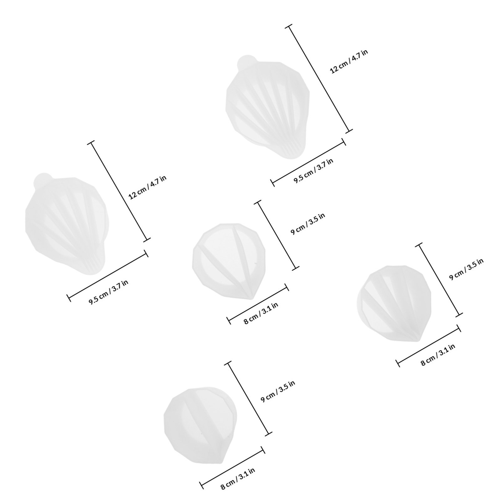 5Pcs Silicone Divided Resin Mi - đánh giá và giá Resin Art Pouring