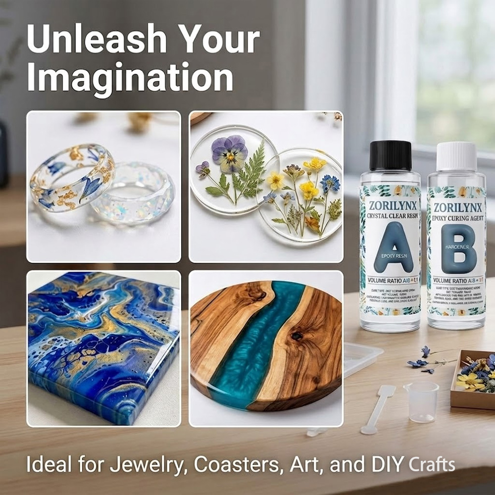 200ml Crystal Clear Epoxy Resi - đánh giá và giá Resin Art Pouring