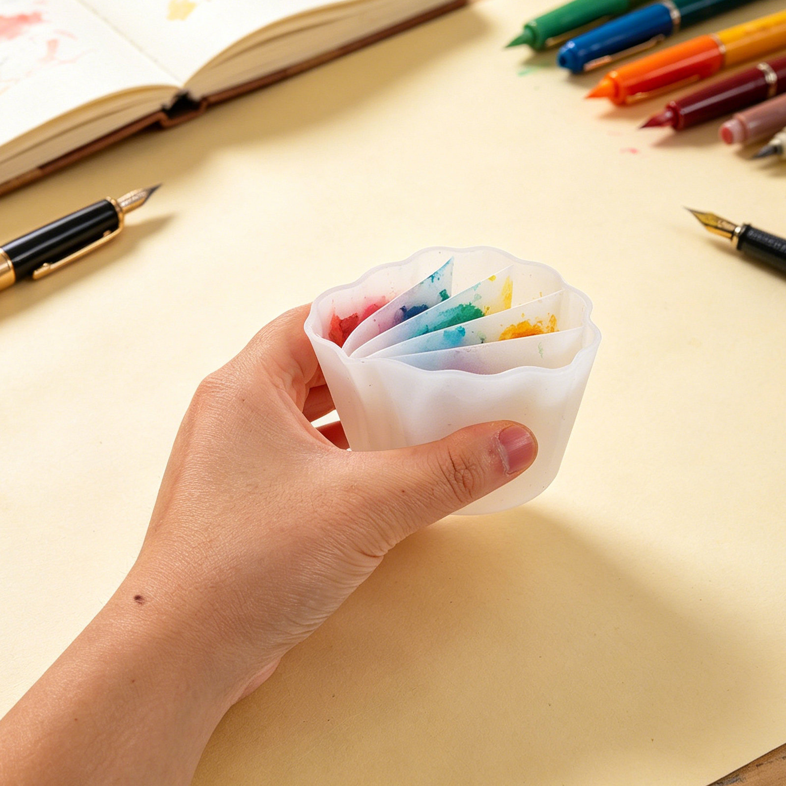4Pcs Ergonomic Silicone Split  - đánh giá và giá Resin Art Pouring