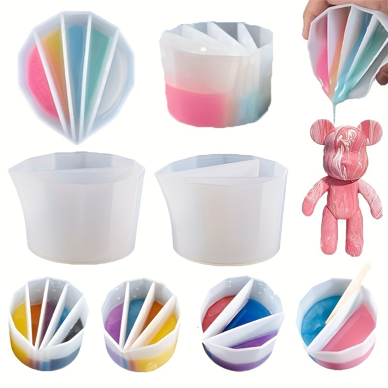 1pc Silicone Split Cup with Di - đánh giá và giá Resin Art Pouring