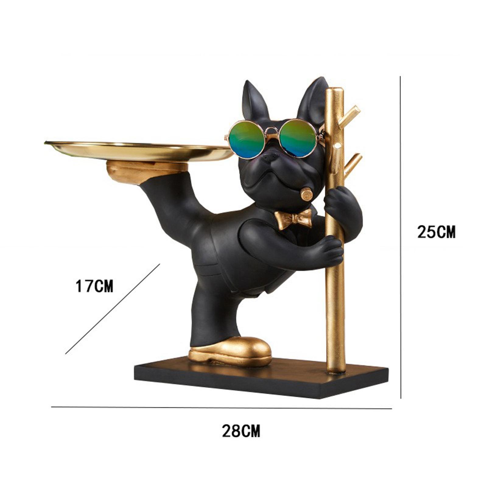 Bulldog Statue Desk Storage Tr - đánh giá và giá Resin Art Dining Table