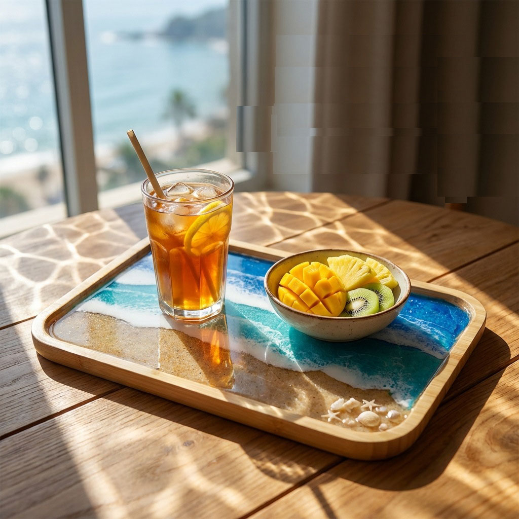 Epoxy Resin Ocean Art Decorati - đánh giá và giá Resin Art Dining Table