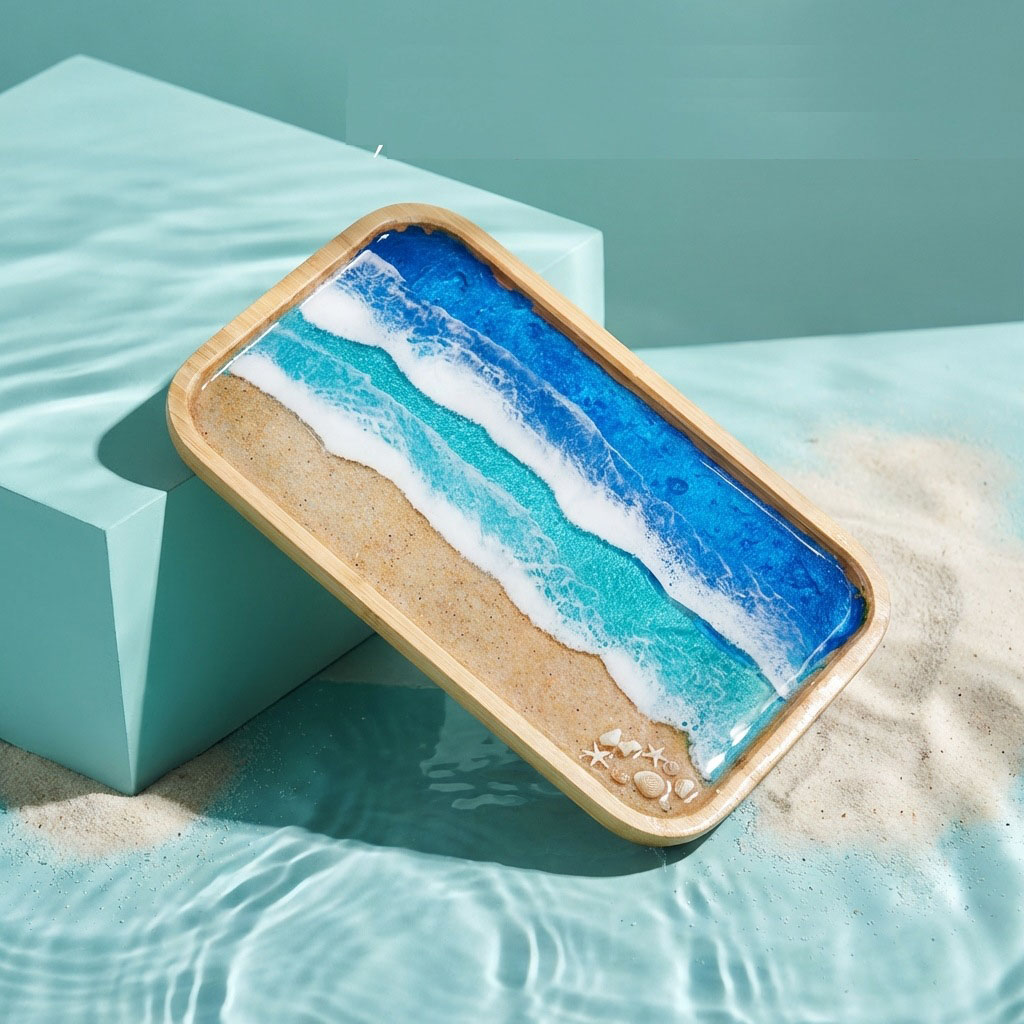 Epoxy Resin Ocean Art Decorati - đánh giá và giá Resin Art Dining Table