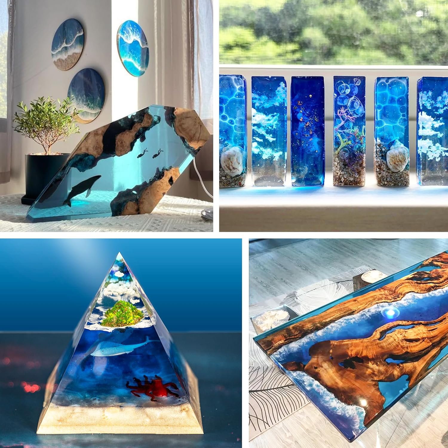 Deep Pour Epoxy Resin Clear Ep - đánh giá và giá Resin Art Pouring