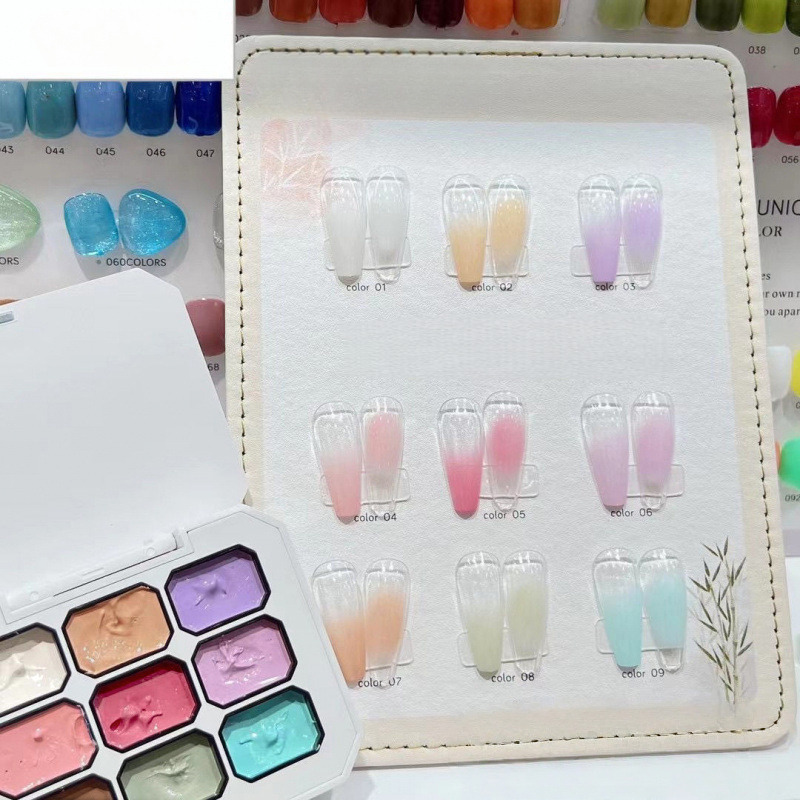 1pc Solid 9-grid Nail Patting  - đánh giá và giá Resin Art Varnish