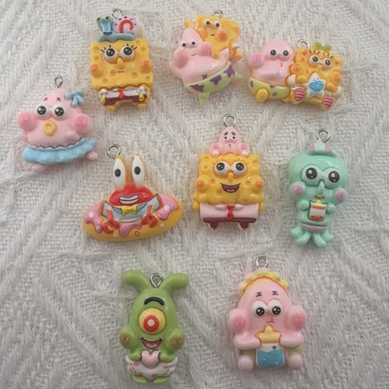 10pcs cartoon resin pendant, D - đánh giá và giá Resin Art Store