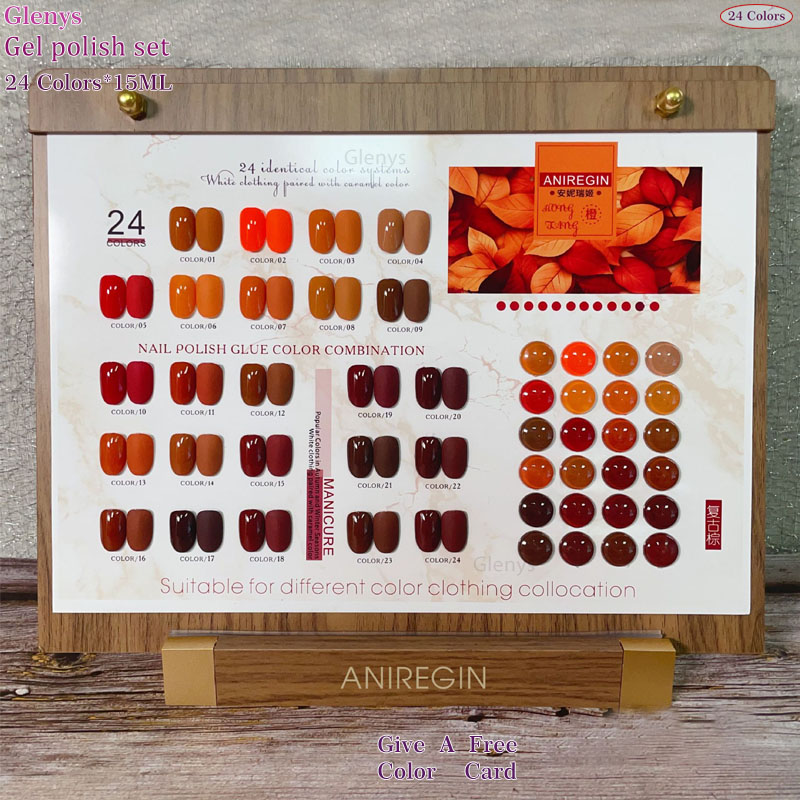 Vintage Brown 24 Color Nail Po - đánh giá và giá Resin Art Varnish