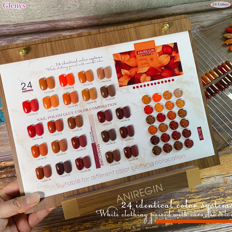 Vintage Brown 24 Color Nail Po - đánh giá và giá Resin Art Varnish