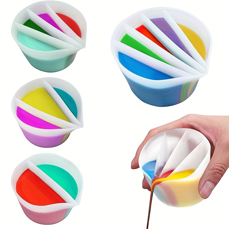 4PCS Reusable Split Cups with  - đánh giá và giá Resin Art Pouring