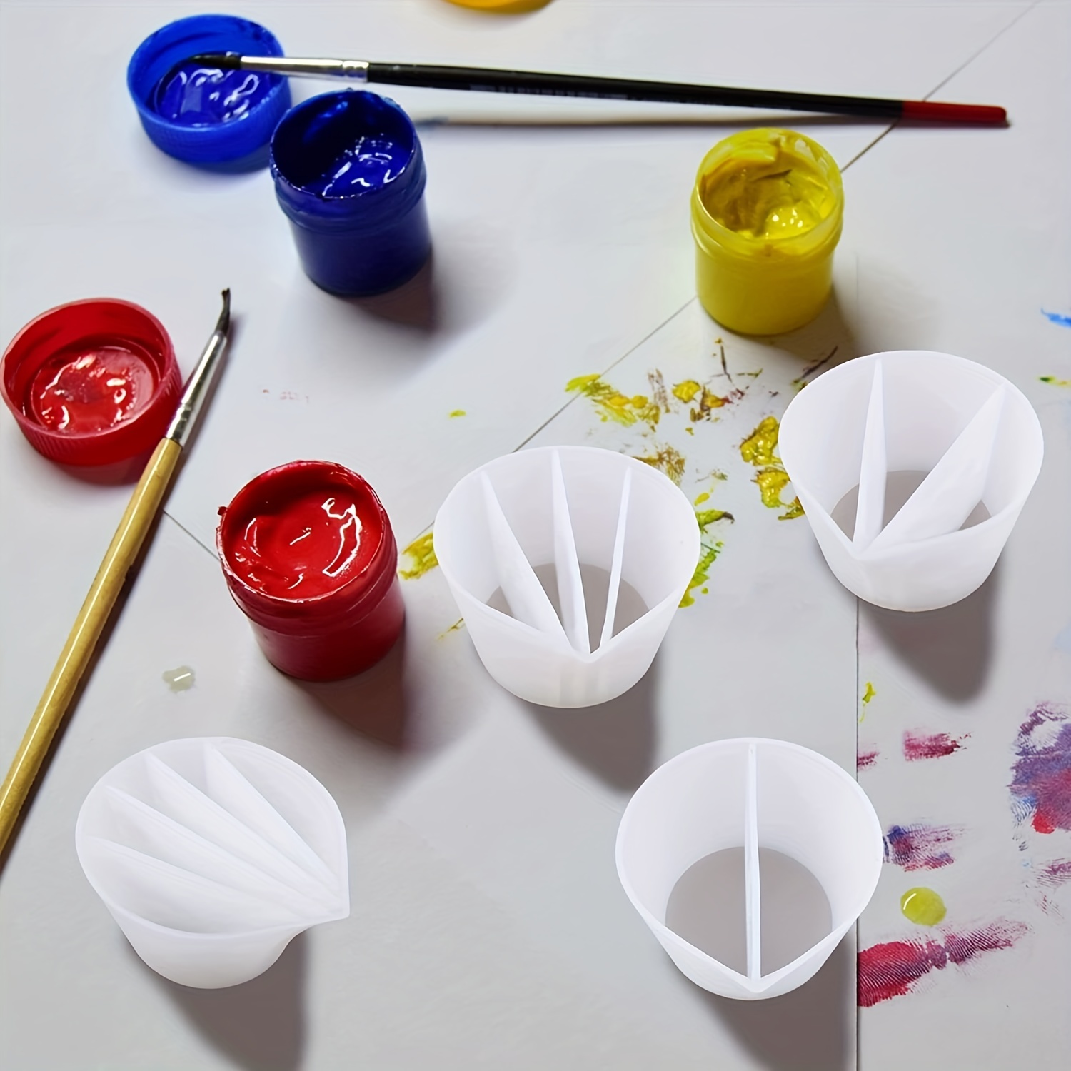 4PCS Reusable Split Cups with  - đánh giá và giá Resin Art Pouring