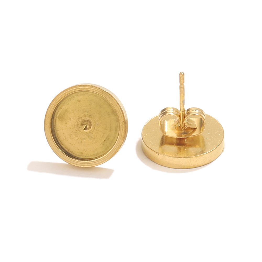 10pcs Stainless Steel Gold Ear - đánh giá và giá Resin Art Store